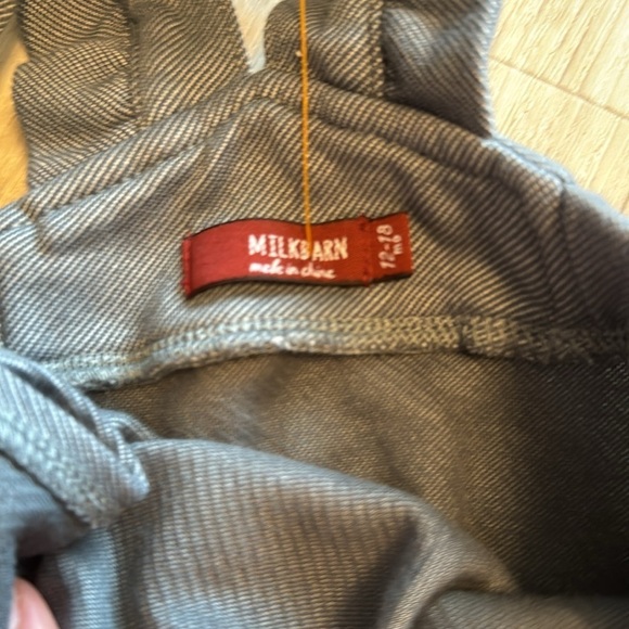 MILKBARN Ruffle Trim Overalls size 12-18 months NWOT - Picture 4 of 4